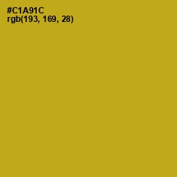 #C1A91C - Buddha Gold Color Image