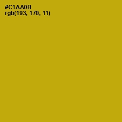 #C1AA0B - Buddha Gold Color Image
