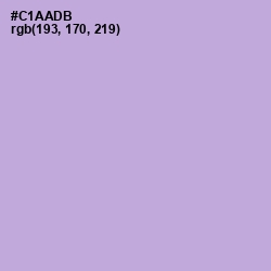 #C1AADB - Light Wisteria Color Image