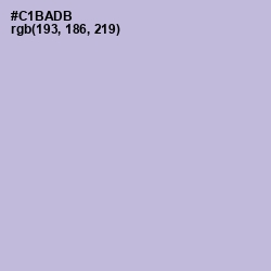 #C1BADB - Gray Suit Color Image