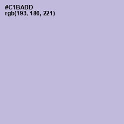 #C1BADD - Gray Suit Color Image