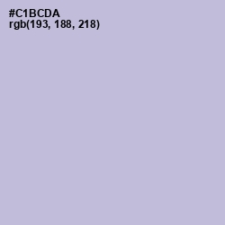 #C1BCDA - Gray Suit Color Image