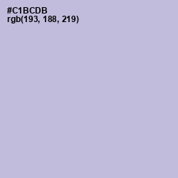 #C1BCDB - Gray Suit Color Image