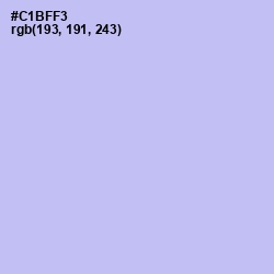 #C1BFF3 - Perfume Color Image