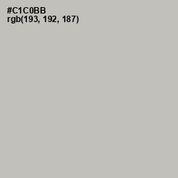 #C1C0BB - Gray Nickel Color Image