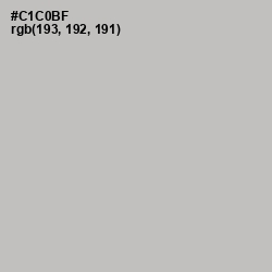 #C1C0BF - Gray Nickel Color Image