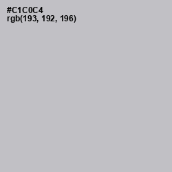 #C1C0C4 - Silver Color Image