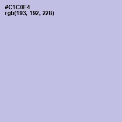 #C1C0E4 - Periwinkle Gray Color Image
