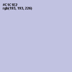 #C1C1E2 - Periwinkle Gray Color Image