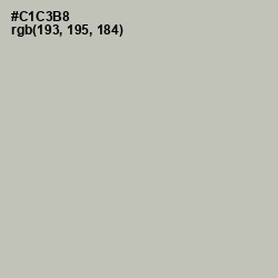 #C1C3B8 - Mist Gray Color Image