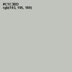 #C1C3BD - Gray Nickel Color Image