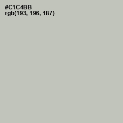 #C1C4BB - Gray Nickel Color Image