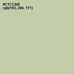 #C1CCAB - Thistle Green Color Image