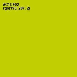 #C1CF02 - Bird Flower Color Image