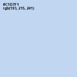 #C1D7F1 - Tropical Blue Color Image