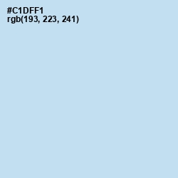 #C1DFF1 - Tropical Blue Color Image