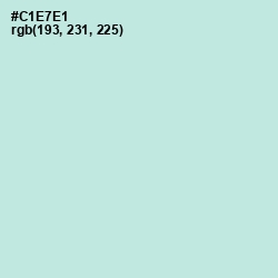 #C1E7E1 - Jagged Ice Color Image