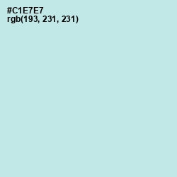 #C1E7E7 - Jagged Ice Color Image