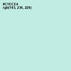 #C1ECE4 - Jagged Ice Color Image