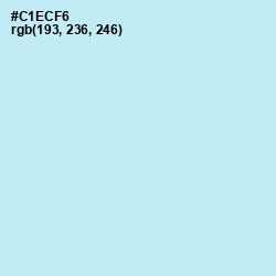 #C1ECF6 - Mint Tulip Color Image