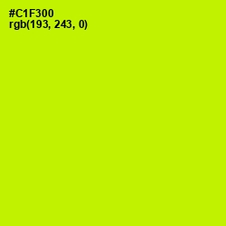 #C1F300 - Electric Lime Color Image