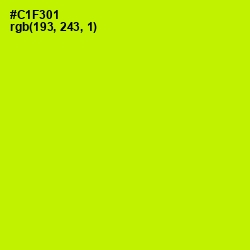 #C1F301 - Electric Lime Color Image