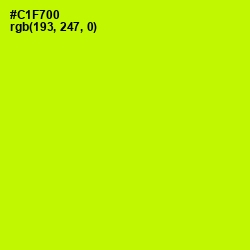 #C1F700 - Electric Lime Color Image