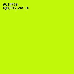 #C1F709 - Electric Lime Color Image