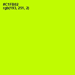 #C1FB02 - Electric Lime Color Image