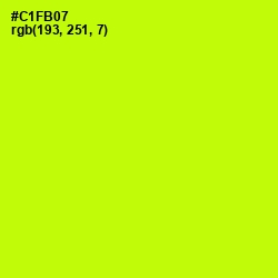 #C1FB07 - Electric Lime Color Image