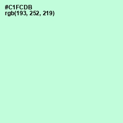 #C1FCDB - Blue Romance Color Image