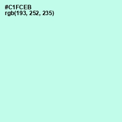 #C1FCEB - Mint Tulip Color Image