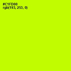 #C1FD00 - Electric Lime Color Image