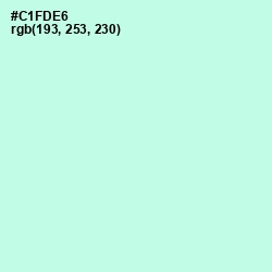 #C1FDE6 - Aero Blue Color Image