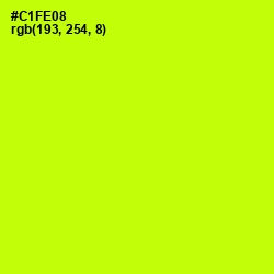 #C1FE08 - Electric Lime Color Image