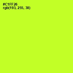 #C1FF26 - Pear Color Image