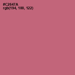 #C2647A - Contessa Color Image