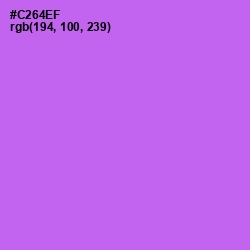 #C264EF - Heliotrope Color Image