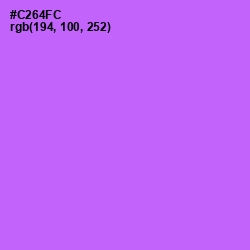 #C264FC - Heliotrope Color Image