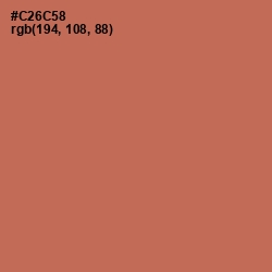 #C26C58 - Raw Sienna Color Image