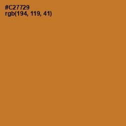 #C27729 - Ochre Color Image