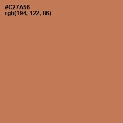 #C27A56 - Raw Sienna Color Image
