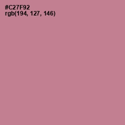 #C27F92 - Charm Color Image