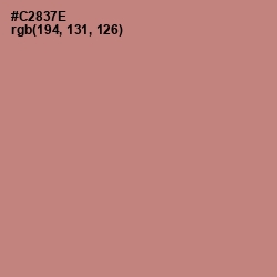 #C2837E - New York Pink Color Image