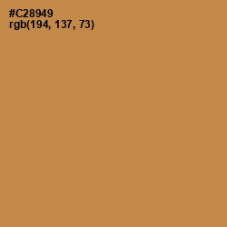 #C28949 - Tussock Color Image