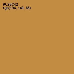 #C28C42 - Tussock Color Image