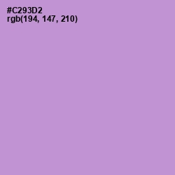 #C293D2 - Light Wisteria Color Image