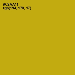 #C2AA11 - Buddha Gold Color Image