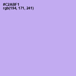 #C2ABF1 - Perfume Color Image