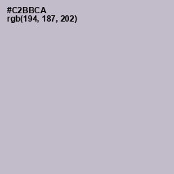 #C2BBCA - Gray Suit Color Image